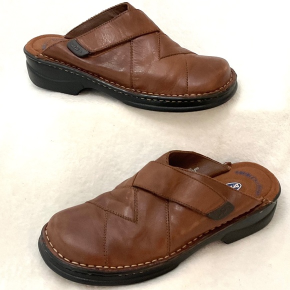 Dr Scholl's Megan Double Air Pillow Slip On Comfort Mule  Clog Leather Size 8 - Picture 3 of 15